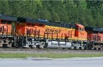 BNSF 7958 runs second in a quartet of units